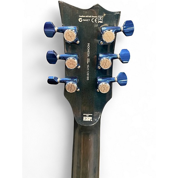 Used ESP LTD EC256 Trans Blue Solid Body Electric Guitar