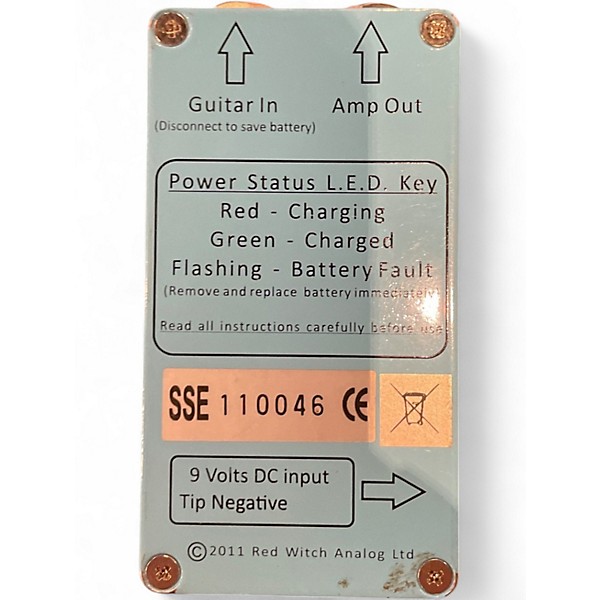 Used Red Witch eve tremelo Effect Pedal