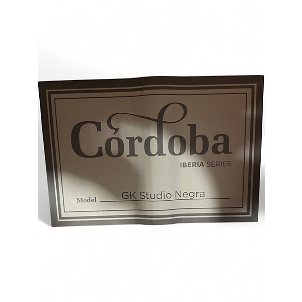 Used Cordoba GK Studio Negra Natural Classical Acoustic Guitar