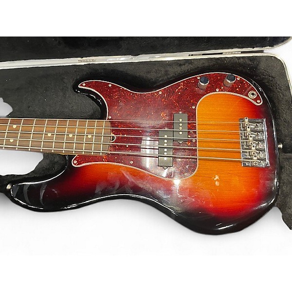 Used Fender AMERICAN STANDARD P BASS V 3 Tone Sunburst Electric Bass Guitar