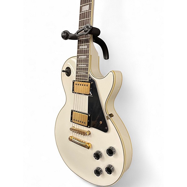 Used Epiphone Les Paul Custom Pro White Solid Body Electric Guitar