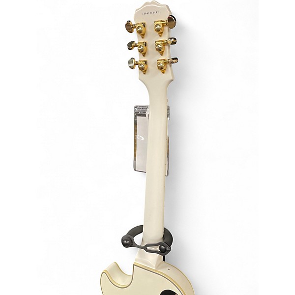 Used Epiphone Les Paul Custom Pro White Solid Body Electric Guitar