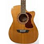 Used Washburn HF11SCE-0 Vintage Yellow Acoustic Electric Guitar