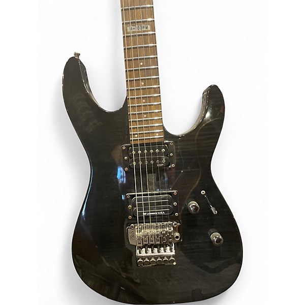 Used ESP LTD M-100FM Black burst Solid Body Electric Guitar