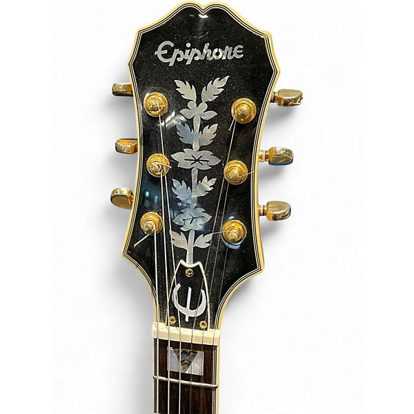 Used 2004 Epiphone Sheraton Natural Hollow Body Electric Guitar