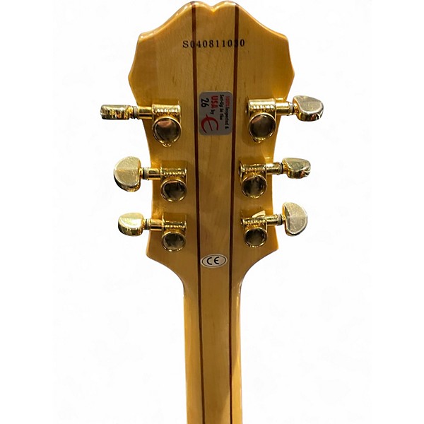 Used 2004 Epiphone Sheraton Natural Hollow Body Electric Guitar