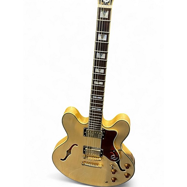 Used 2004 Epiphone Sheraton Natural Hollow Body Electric Guitar