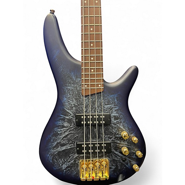 Used Ibanez SR300EDX Cosmic Blue Frozen Matte Electric Bass Guitar