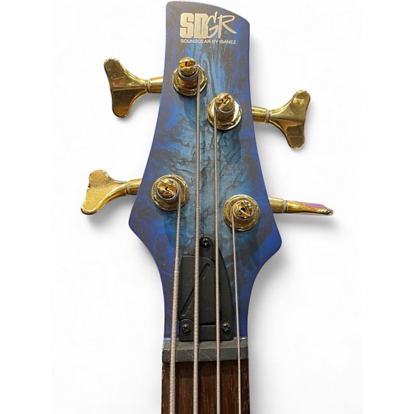 Used Ibanez SR300EDX Cosmic Blue Frozen Matte Electric Bass Guitar