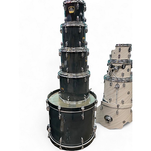 Used Yamaha 5 Piece stage custom advantage Green Drum Kit