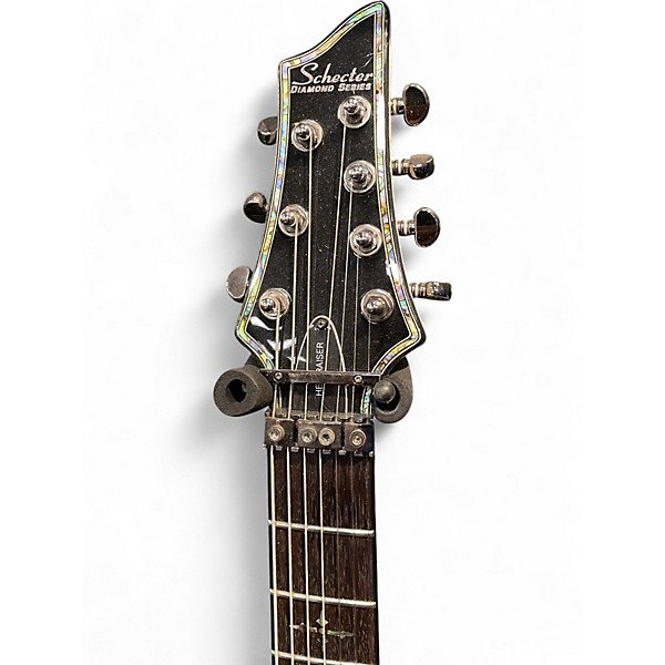 Used Schecter Guitar Research Hellraiser C7 Floyd Rose White Solid Body Electric Guitar