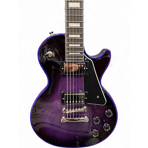 Used 2025 Epiphone LES PAUL CUSTOM WIDOW Purple Solid Body Electric Guitar