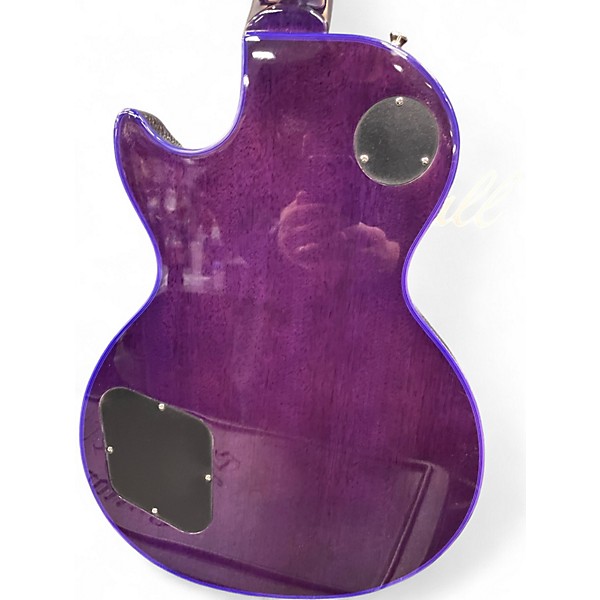 Used 2025 Epiphone LES PAUL CUSTOM WIDOW Purple Solid Body Electric Guitar