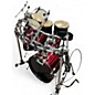 Used Pearl 9 Piece Export Wine Red Drum Kit