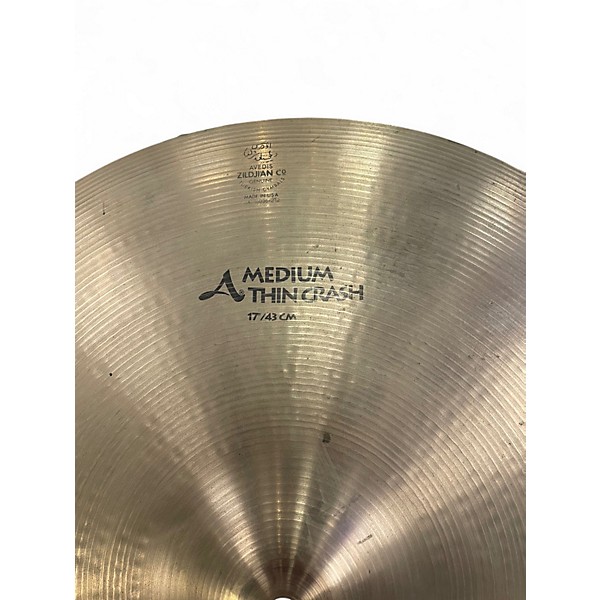 Used Zildjian 17in A Series Medium Thin Crash Cymbal