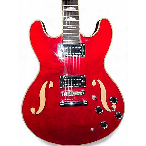 Used Carlo Robelli ES-335 Red Hollow Body Electric Guitar