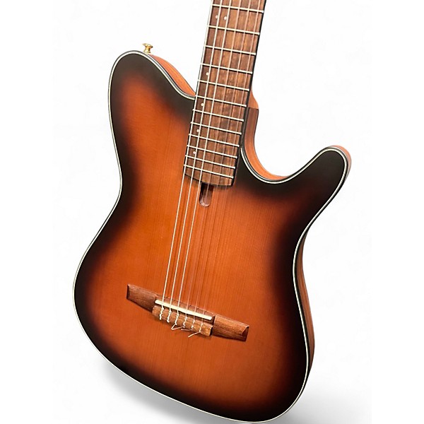 Used Ibanez FRH10N 2 Color Sunburst Classical Acoustic Electric Guitar