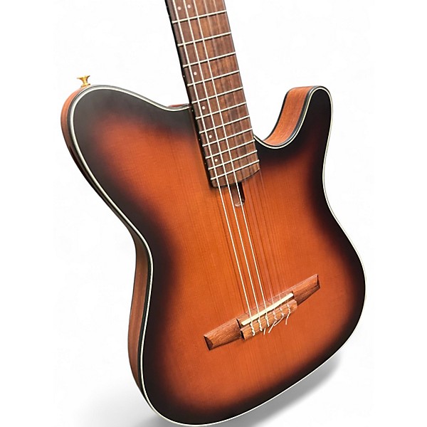 Used Ibanez FRH10N 2 Color Sunburst Classical Acoustic Electric Guitar