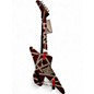Used EVH Striped Series Shark Red with Black and White Stripes Solid Body Electric Guitar