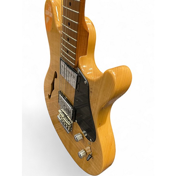 Used Sterling by Music Man VALENTINE CHAMBERED Natural Hollow Body Electric Guitar