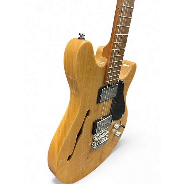 Used Sterling by Music Man VALENTINE CHAMBERED Natural Hollow Body Electric Guitar