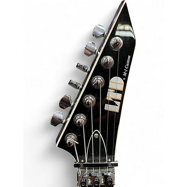 Used ESP LTD M-1 CUSTOM 1987 Black Solid Body Electric Guitar