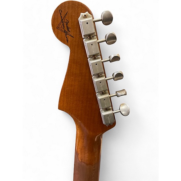 Used 2022 Fender 1963 Heavy Relic Stratocaster Custom Shop Crimson Transparent Solid Body Electric Guitar