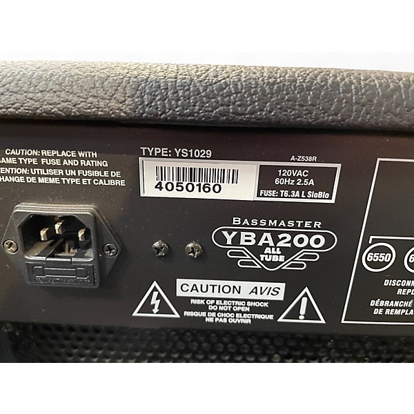 Used Traynor YBA200 BASSMASTER Tube Bass Amp Head