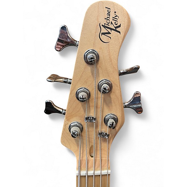 Used Michael Kelly element five string Natural Electric Bass Guitar