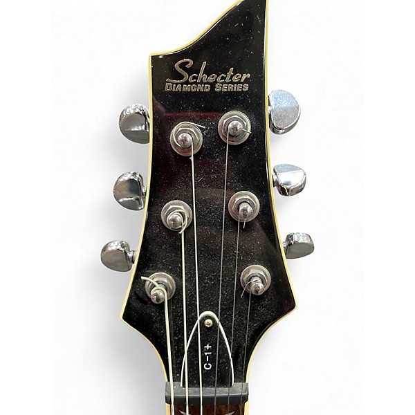 Used Schecter Guitar Research C1+ Diamond Series Burgundy Solid Body Electric Guitar