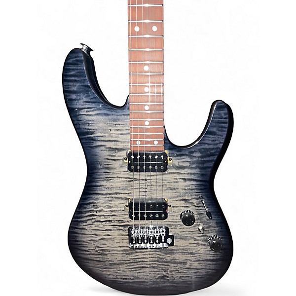 Used Ibanez AZ24S1F-TKS Transparent Black Sunburst Solid Body Electric Guitar