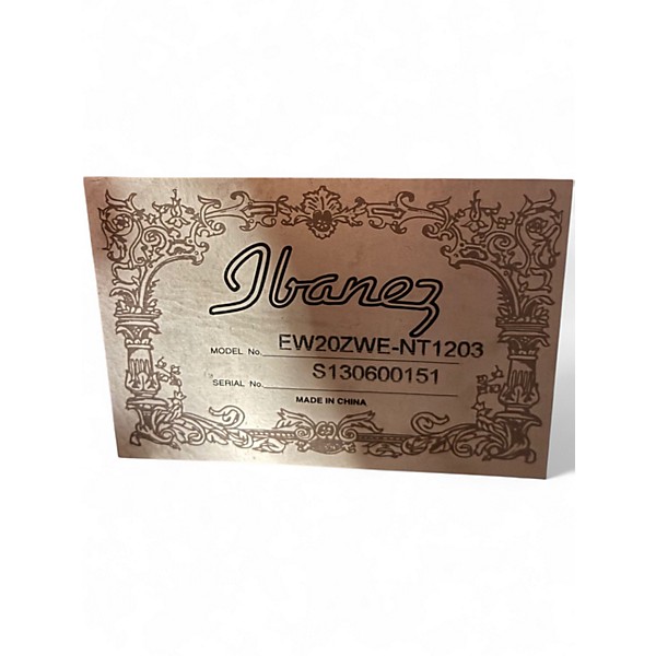 Used Ibanez EW20ZWE Natural Acoustic Electric Guitar