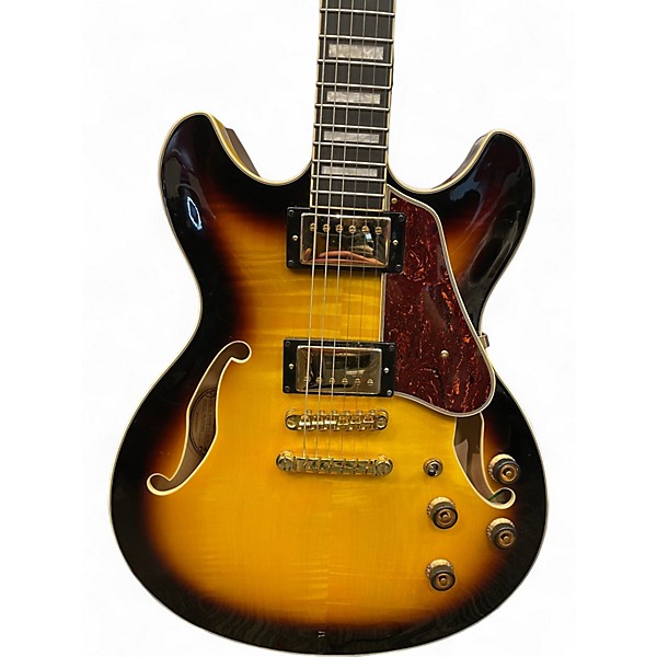 Used Ibanez AS93FM 3 Tone Sunburst Hollow Body Electric Guitar