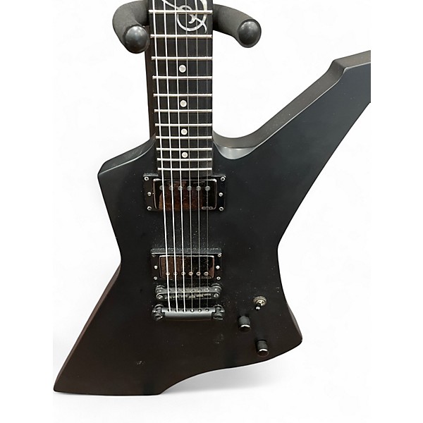 Used ESP LTD James Hetfield Snakebyte Satin Black Solid Body Electric Guitar