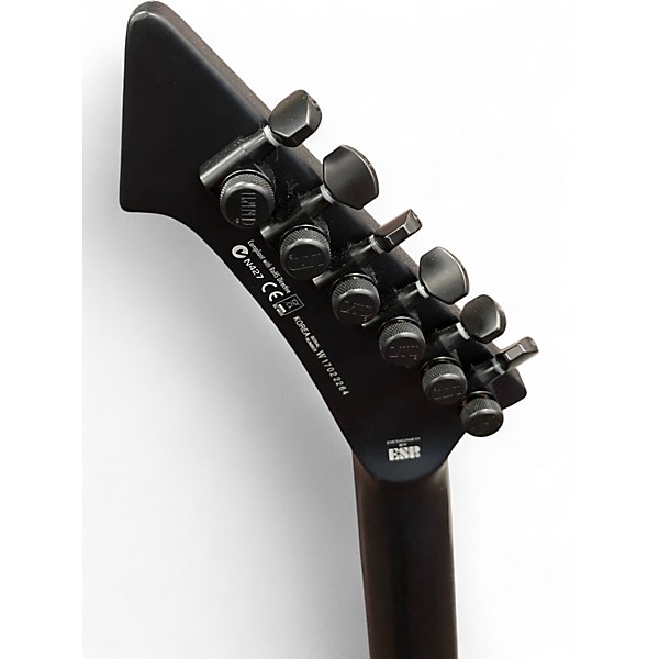 Used ESP LTD James Hetfield Snakebyte Satin Black Solid Body Electric Guitar