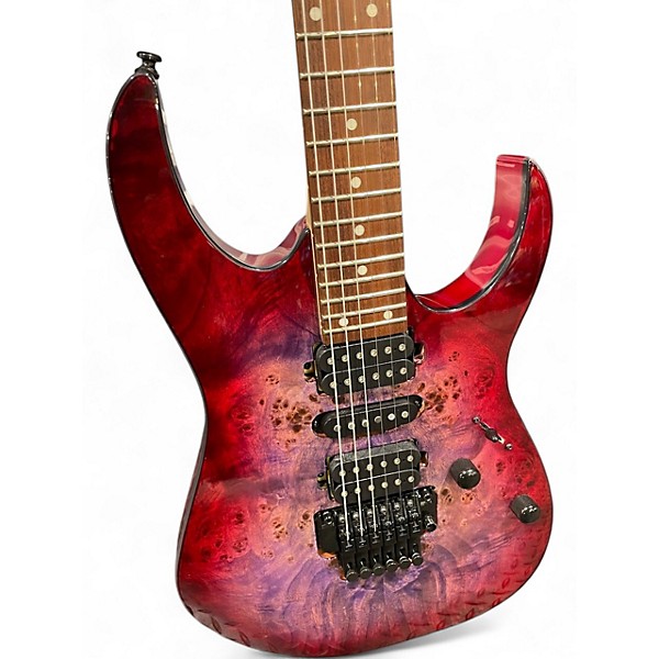 Used 2024 Ibanez RG470PB Standard Electric Guitar Red Eclipse Burst Solid Body Electric Guitar