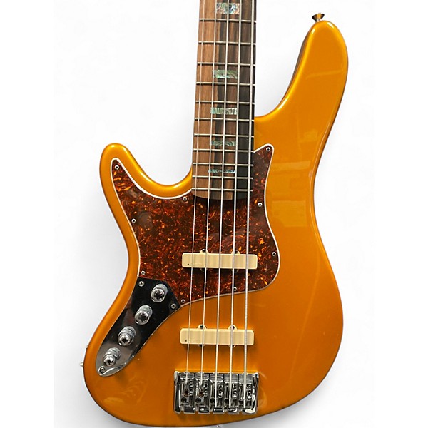 Used Carvin JB5 Metallic Orange Electric Bass Guitar