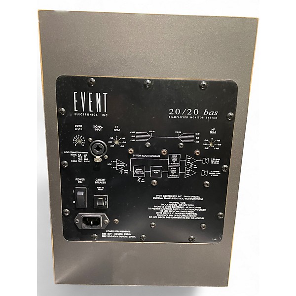 Used Event 20/2 BAS Powered Monitor