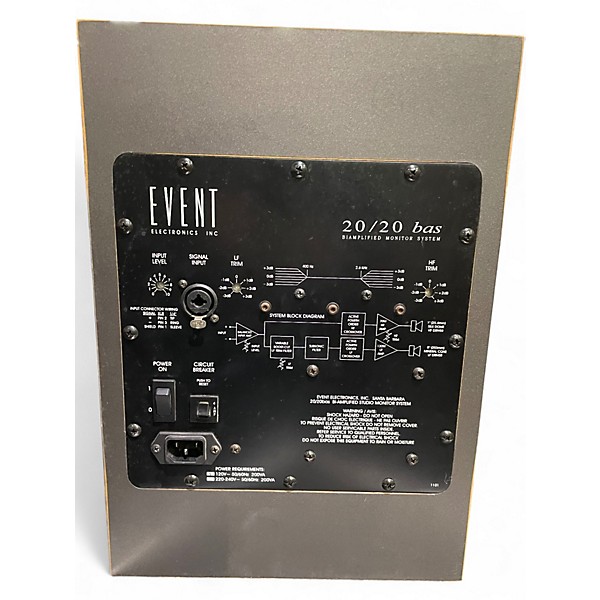 Used Event 20/20 BAS Powered Monitor