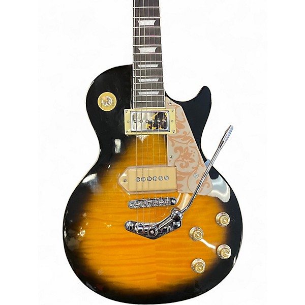 Used Harden Rockin Billy Single Cut Sunburst Solid Body Electric Guitar