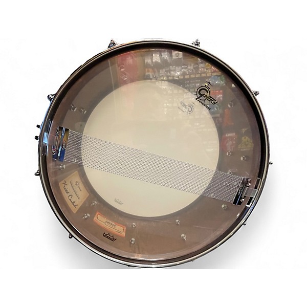 Used Gretsch Drums 14X5.5 GAS5514-KC KEITH CARLOCK SIGNATURE BRASS - PETINA FINISH Drum