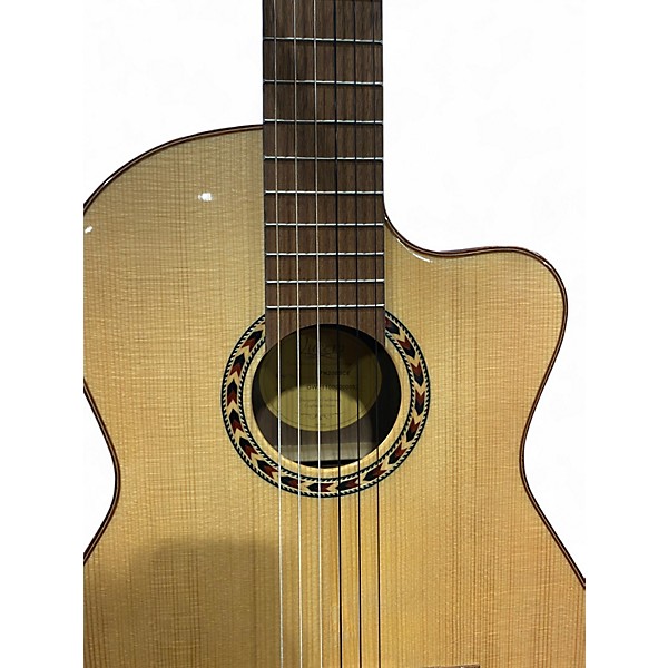 Used Lucero LFN200SCE Natural Classical Acoustic Electric Guitar