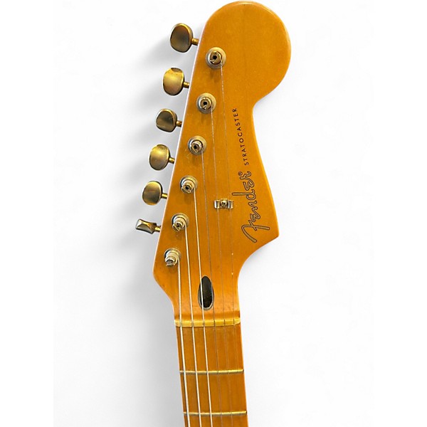 Used 2006 Fender Artist Series Jimmie Vaughan Tex-Mex Stratocaster Aged White Solid Body Electric Guitar