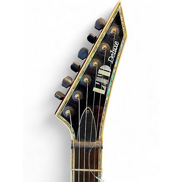 Used ESP LTD MH1000 Deluxe Black Cherry Solid Body Electric Guitar