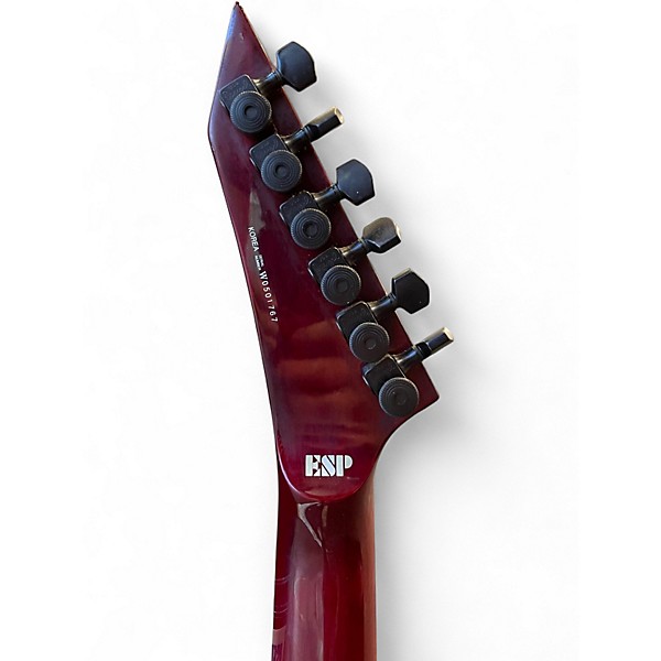 Used ESP LTD MH1000 Deluxe Black Cherry Solid Body Electric Guitar