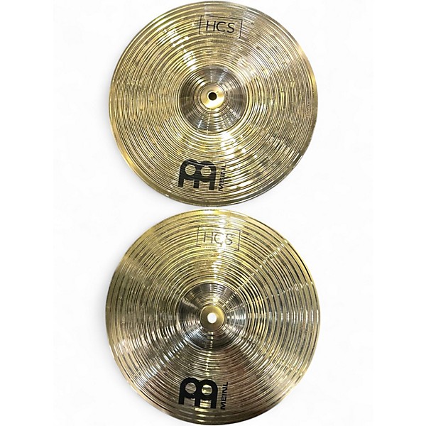 Used MEINL 13in HCS Hi Hat Pair Cymbal