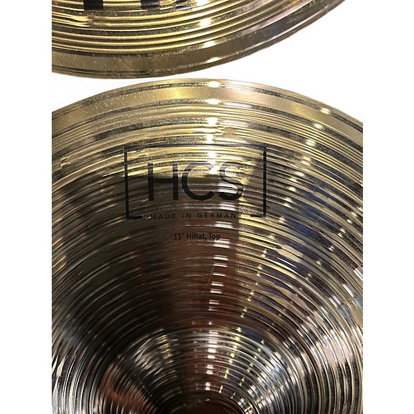 Used MEINL 13in HCS Hi Hat Pair Cymbal
