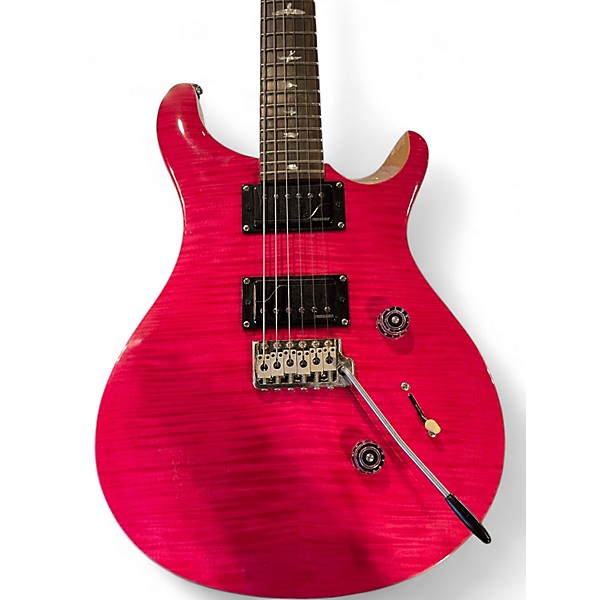 Used PRS SE Custom 24 Pink Solid Body Electric Guitar