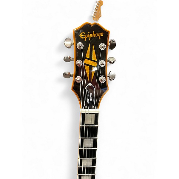 Used Epiphone LES PAUL CUSTOM WIDOW 2 Tone Sunburst Solid Body Electric Guitar