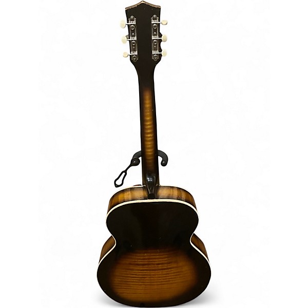 Vintage 1960s Harmony H1215 2 Color Sunburst Acoustic Electric Guitar